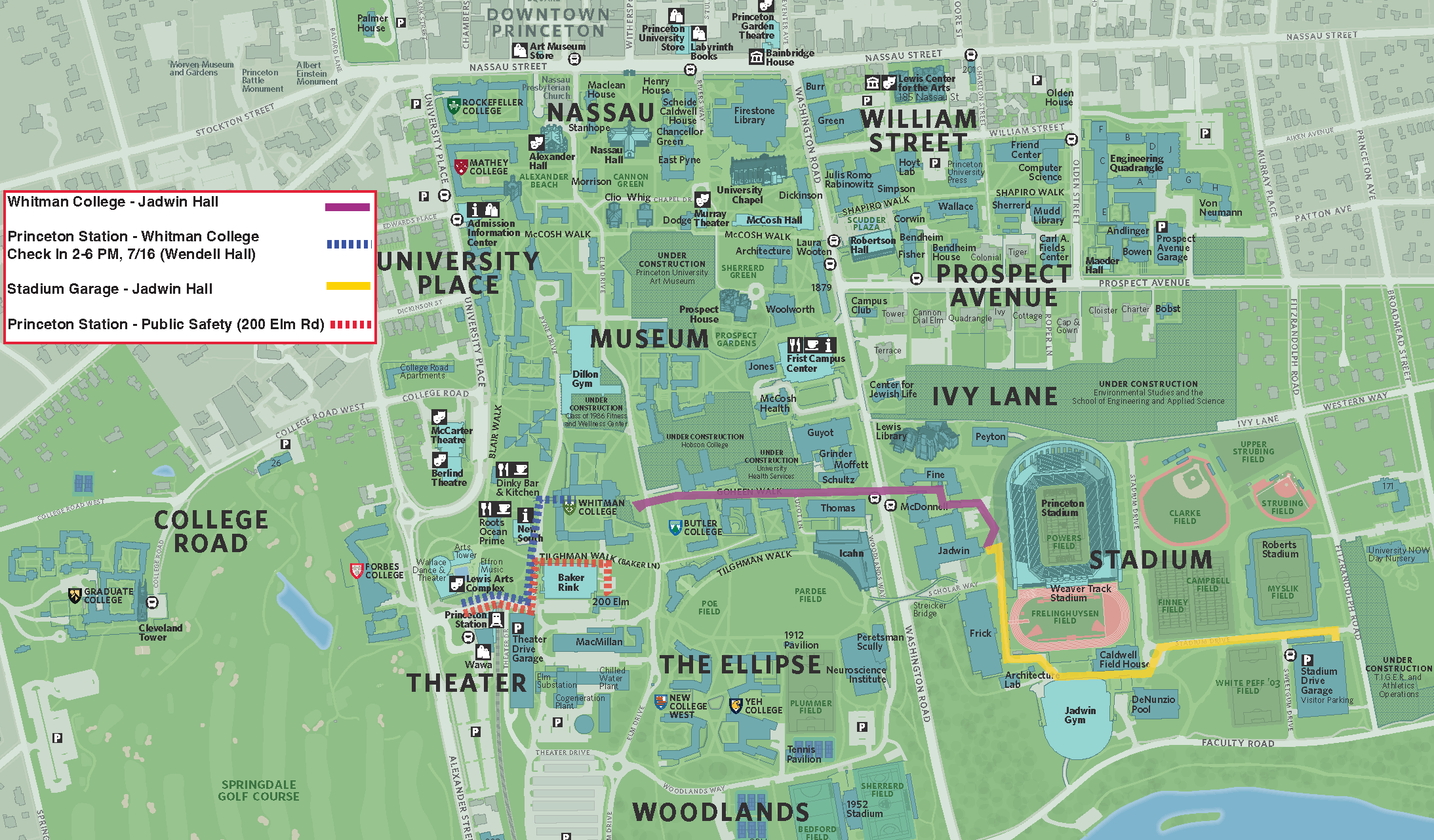 whitman college map